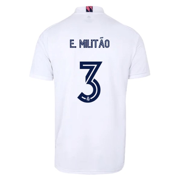 Maglia Real Madrid Prima NO.3 E. Militão 20/21 Bianco